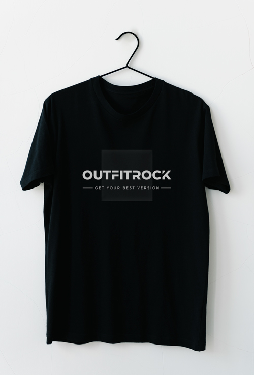 T-shirt mockup for Outfitrock