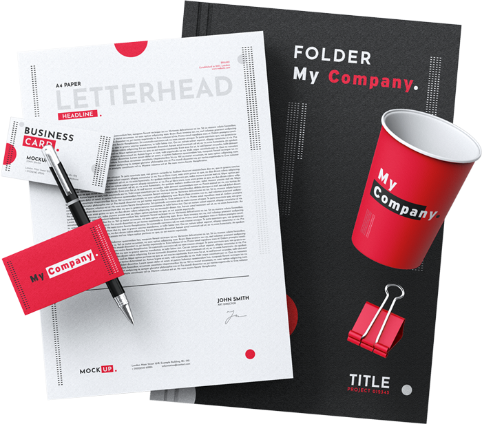 A collection of letterhead templates on stationeries